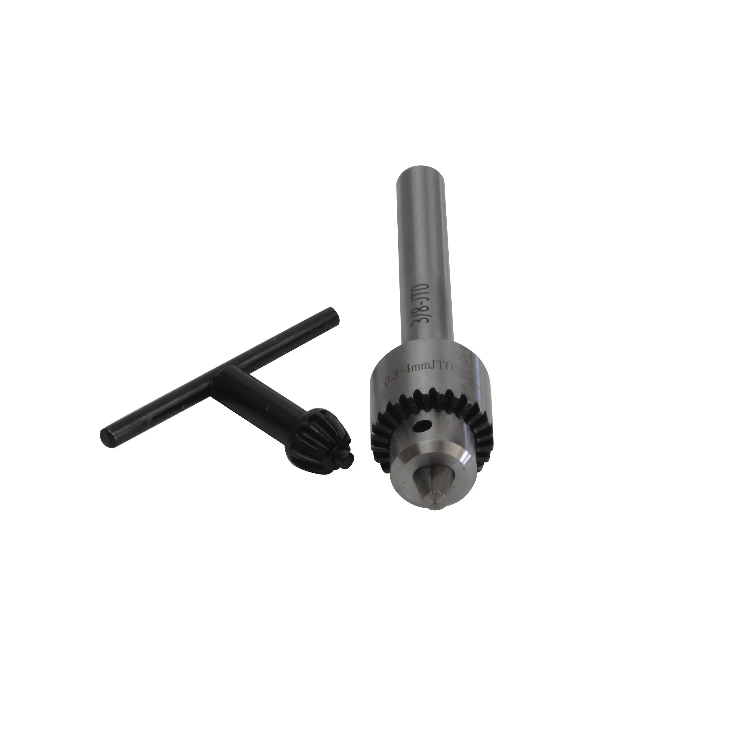 0.3-4mm Key Drill Chuck with JT0 3/8 Straight Shank Arbor