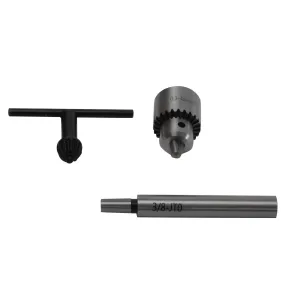 0.3-4mm Key Drill Chuck with JT0 3/8 Straight Shank Arbor