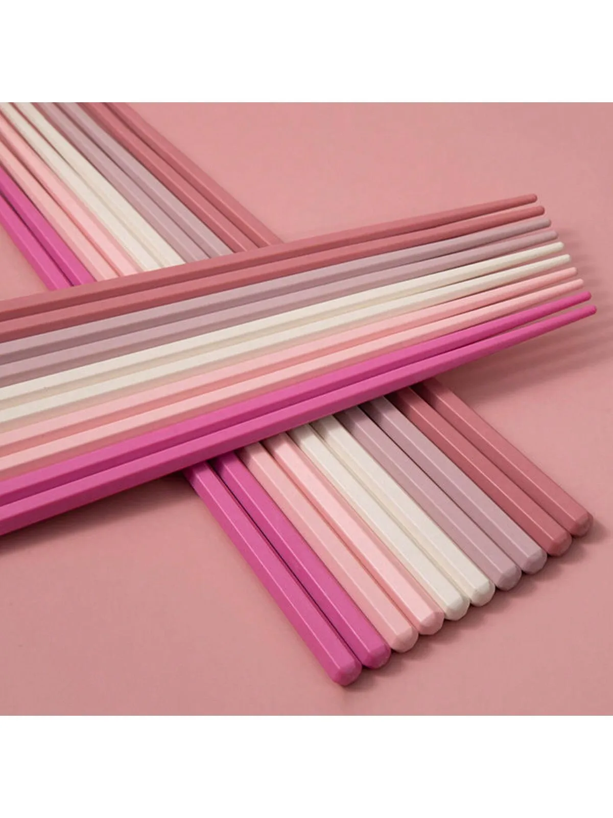 10pcs/5 Pairs Of Small And Fresh Colored Alloy Chopsticks For Household Utensils, Kitchen Non Slip Chopsticks