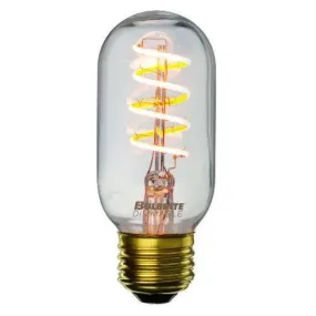 12 Bulb Pack - Curved LED Spiral Filament Edison Radio Bulb - 4 Watt - 2200K