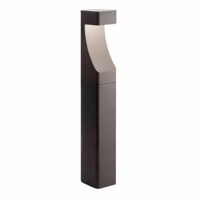 12V LED Textured Landscape Bollard Light Textured Architectural Bronze