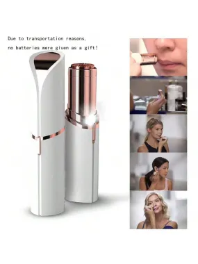 1PC Epilator Face Hair Removal Lipstick Shaver Electric Eyebrow Trimmer Women's Painless Hair Remover Mini Shaver Epilator For Women [Dry Cell Type (Excluding Battery)]