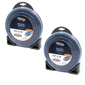 2 PK Henry's H1107205 .170" 70' Square Pro Trimmer Line Twin-Layer Co-Extrusion