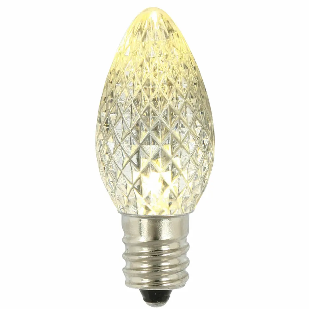 25PK - Vickerman C7 Faceted LED Warm White Bulb 0.96W