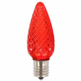 25PK - Vickerman C9 Faceted LED Red Bulb 0.96W