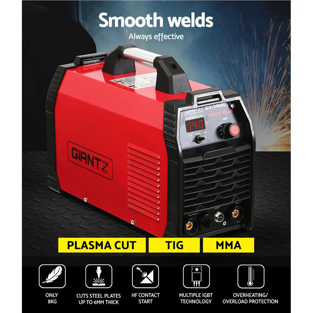 3-in-1 140Amp Plasma Cutter TIG/MMA Welder Portable Giantz