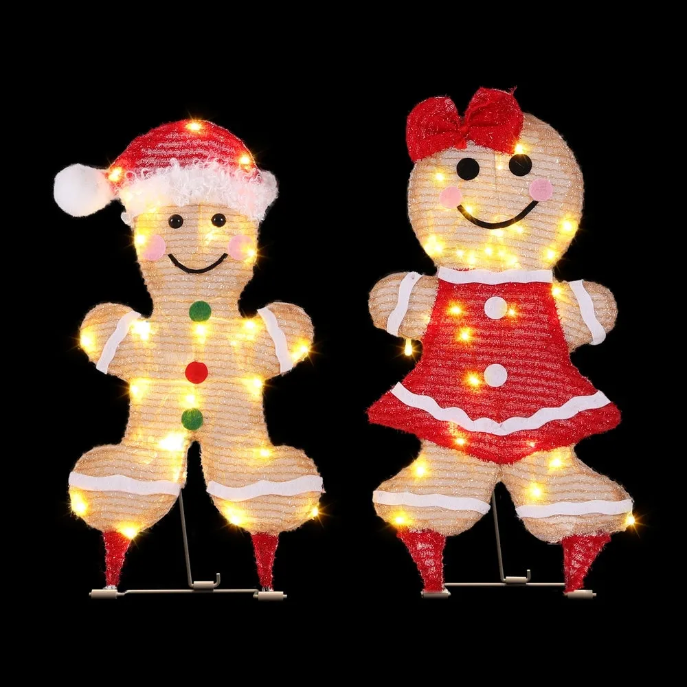 30 LED Christmas Lights Gingerbread Motif Fairy Light Decoration