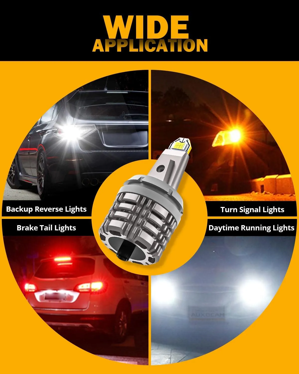 3156 LED Back-up Reverse Light Bulbs 44W 6000LM CAN-Bus Error Free 6500K White B2 Series | 2 Bulbs