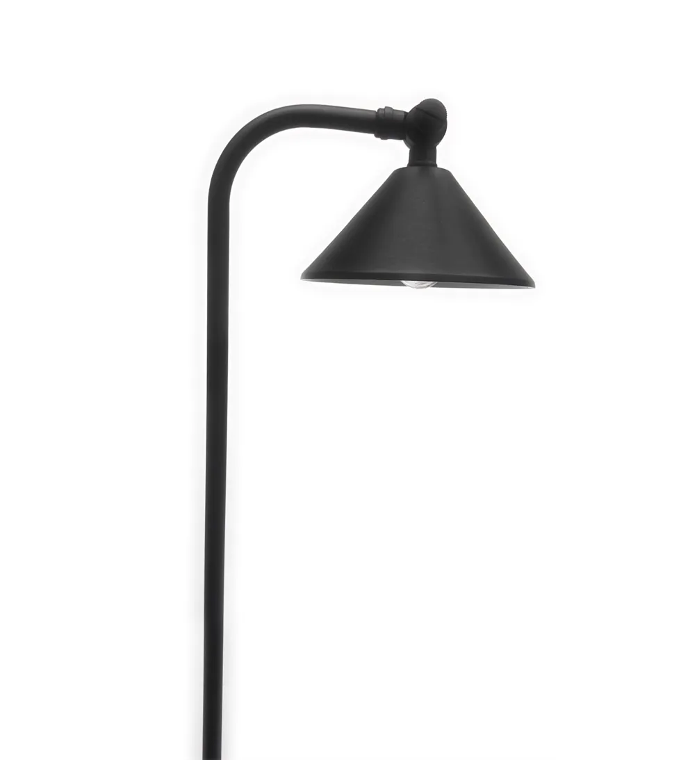 4 Pack NoirCasquette Solid Brass Pathway Light - Black Finish