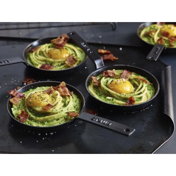 4.75" Cast Iron Mini Frying Pan - Matte Black