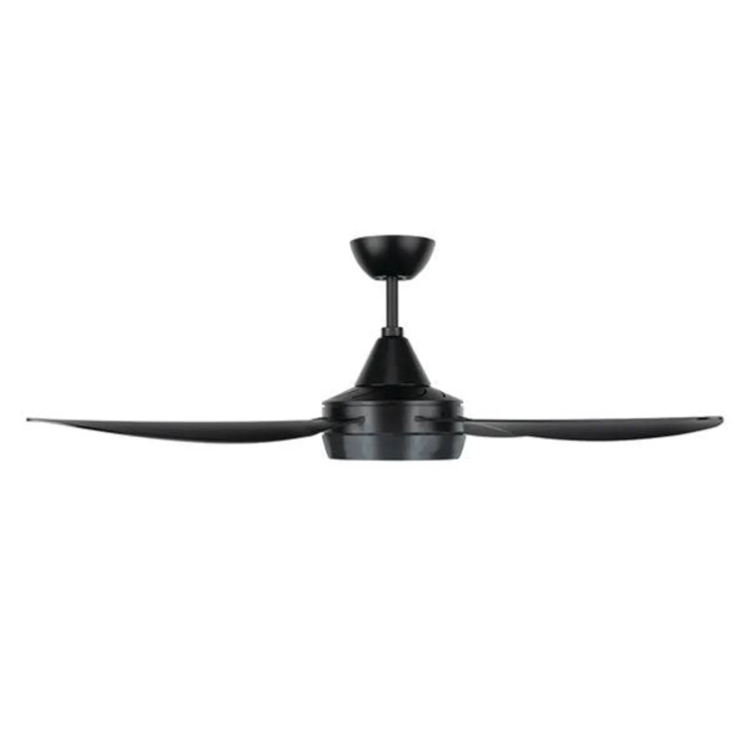 52" (1320mm) Vector-II AC Ceiling Fan and LED Light with Ezi-Fit Blades in Black