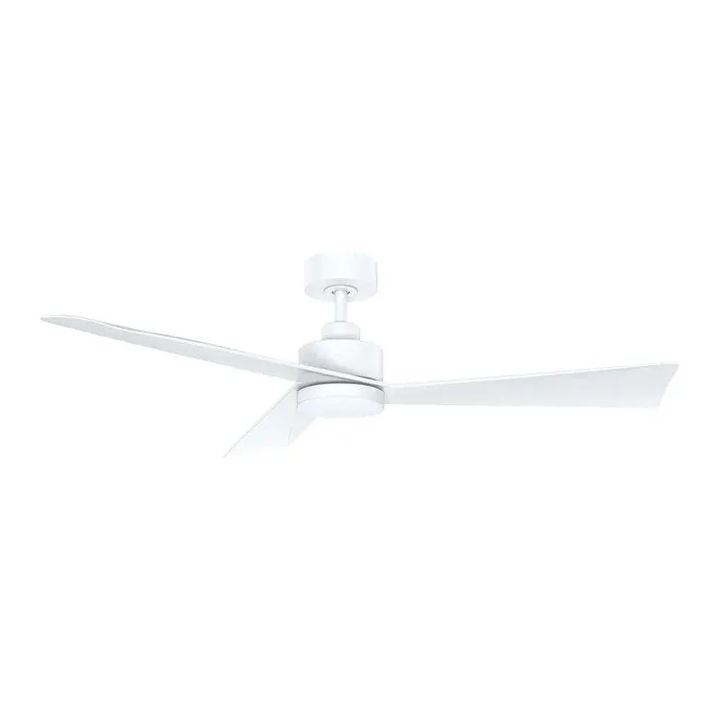 52" Bronte DC Ceiling Fan White, Black, White/Oak, Black/Walnut with Light Vencha Lighting