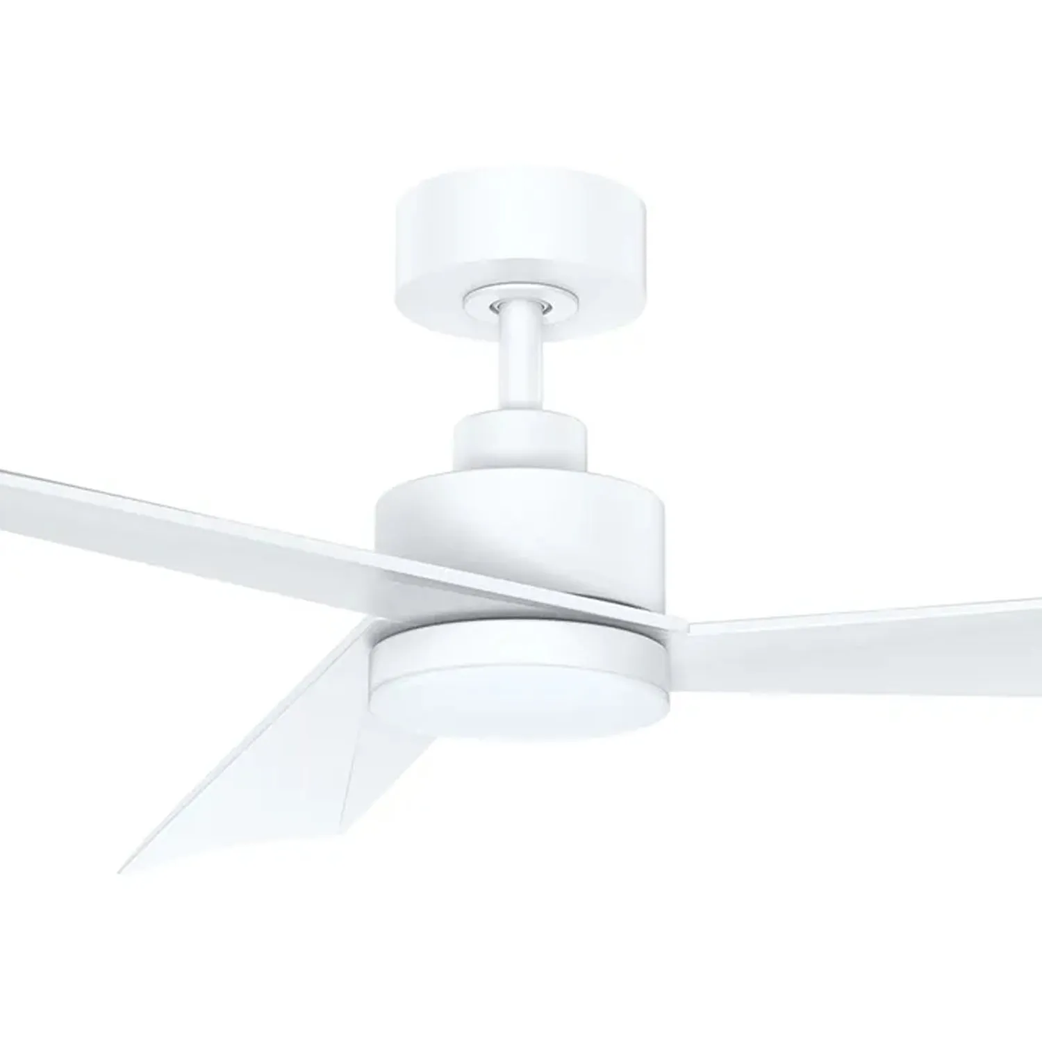 52" Bronte DC Ceiling Fan White, Black, White/Oak, Black/Walnut with Light Vencha Lighting