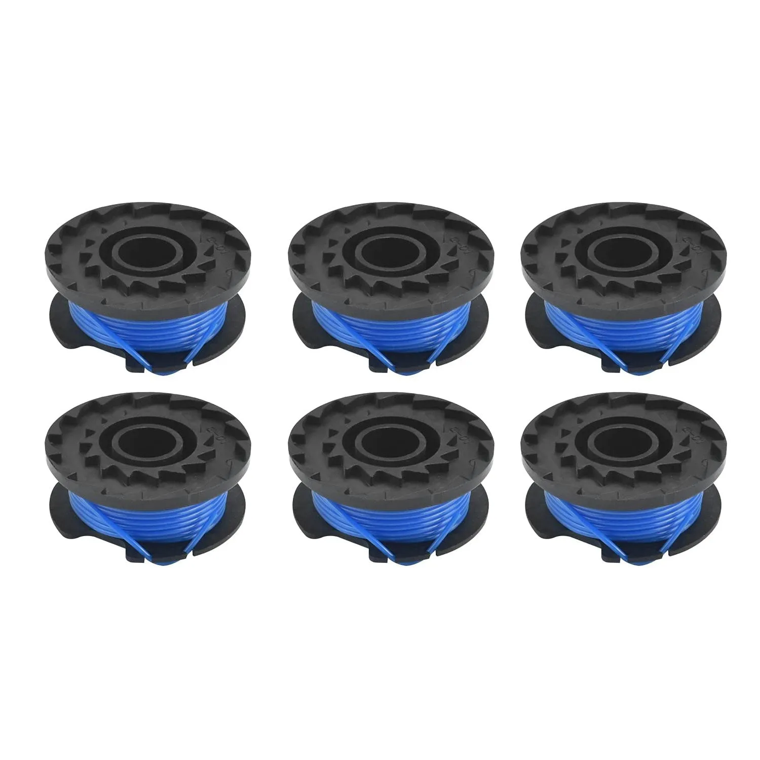 6 Pack Replacement Strimmer Spools Compatible With Ryobi Trimer