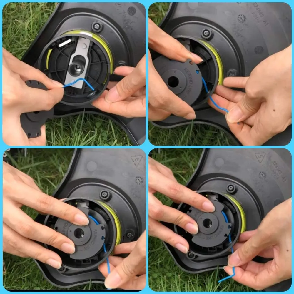 6 Pack Replacement Strimmer Spools Compatible With Ryobi Trimer