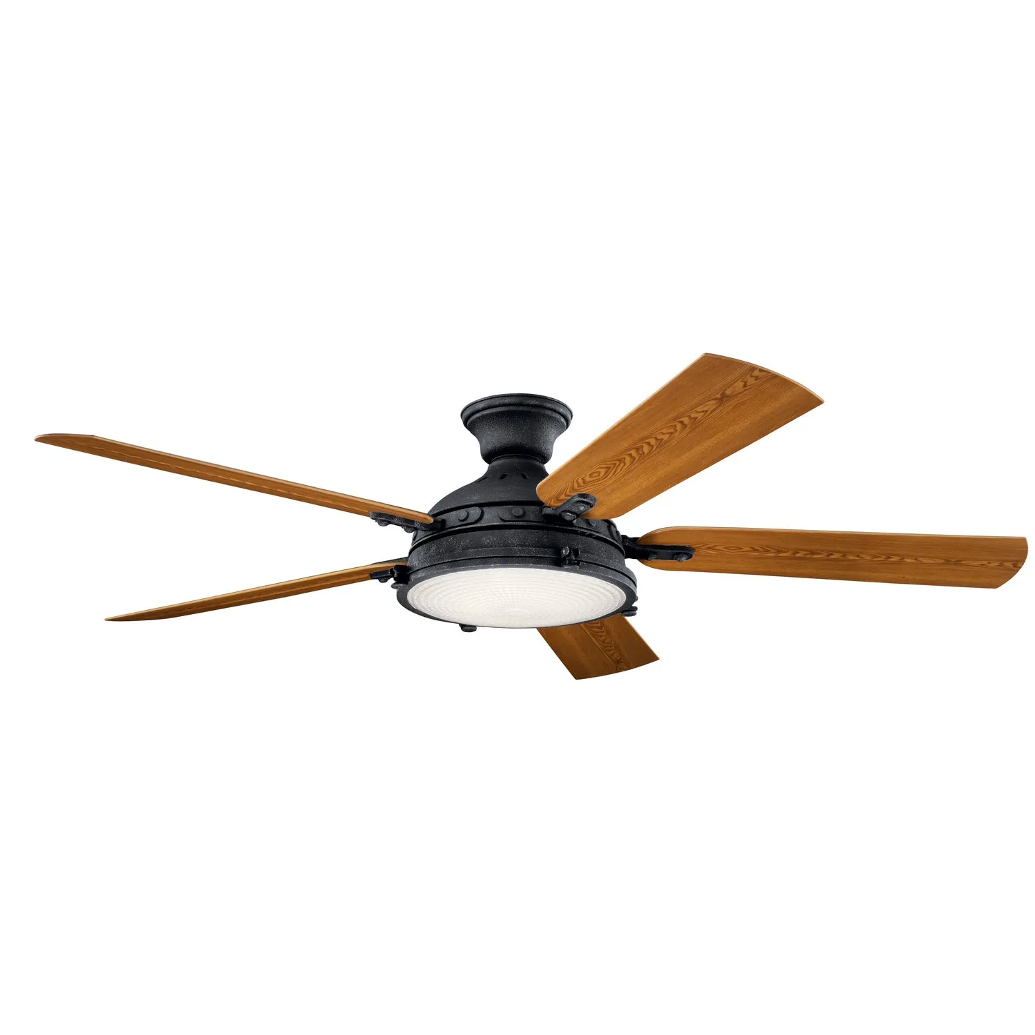 60"Ceiling Fan from the Hatteras Bay Collection in Distressed Black Finish by Kichler