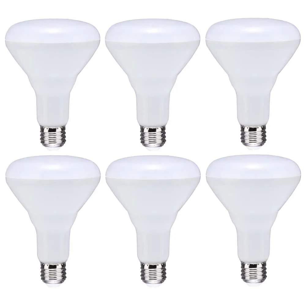 6Pk - 8.5W BR30 LED 4000K 80 CRI Medium Base 120v Dimmable - 65w equiv