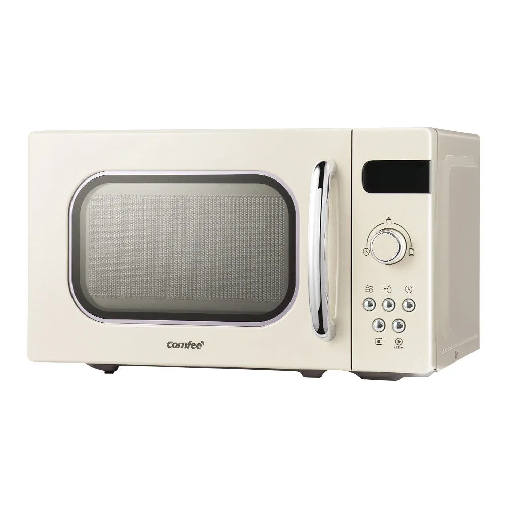 800W 20L Microwave Oven, Retro Design, Comfee