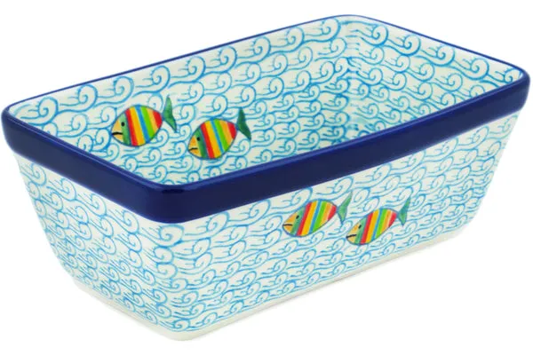 8" Loaf Pan 8" - Rainbow Fish