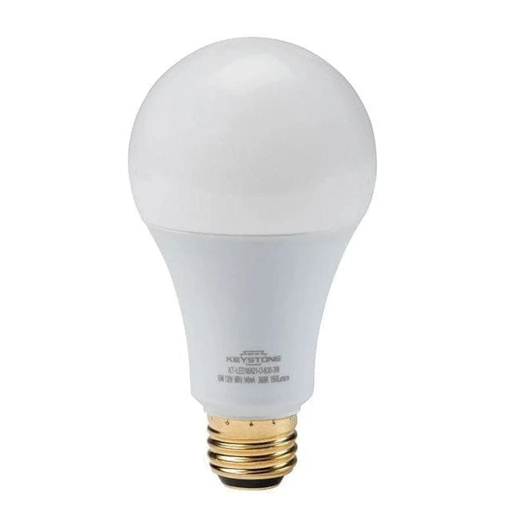 A21 Omni-Directional Bulb, 100W Equivalent, E26 Medium Base, 2700K, 80 CRI, 3-Way Switching