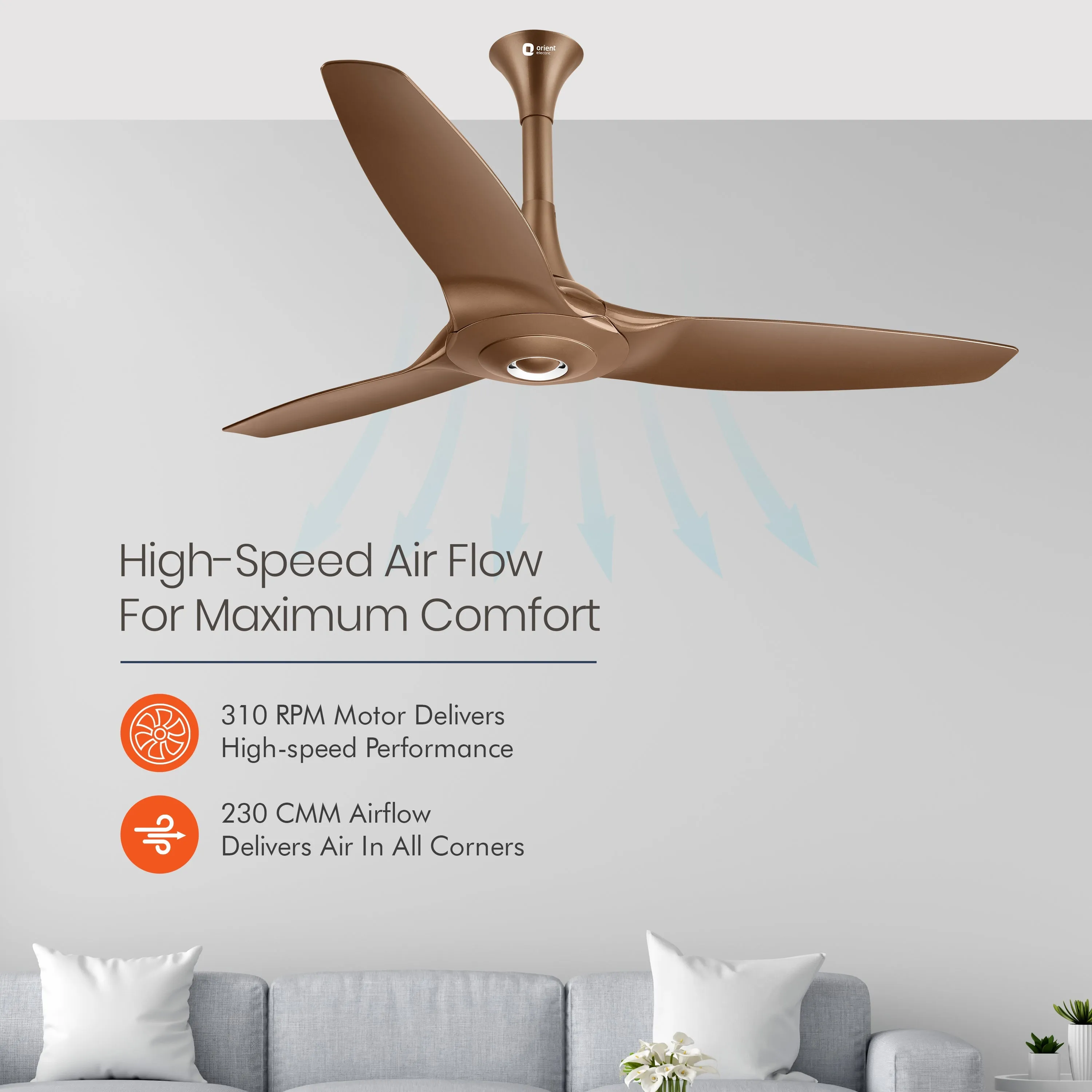 Aeroquiet 5 Star Rated Premium BLDC PRO Ceiling Fan