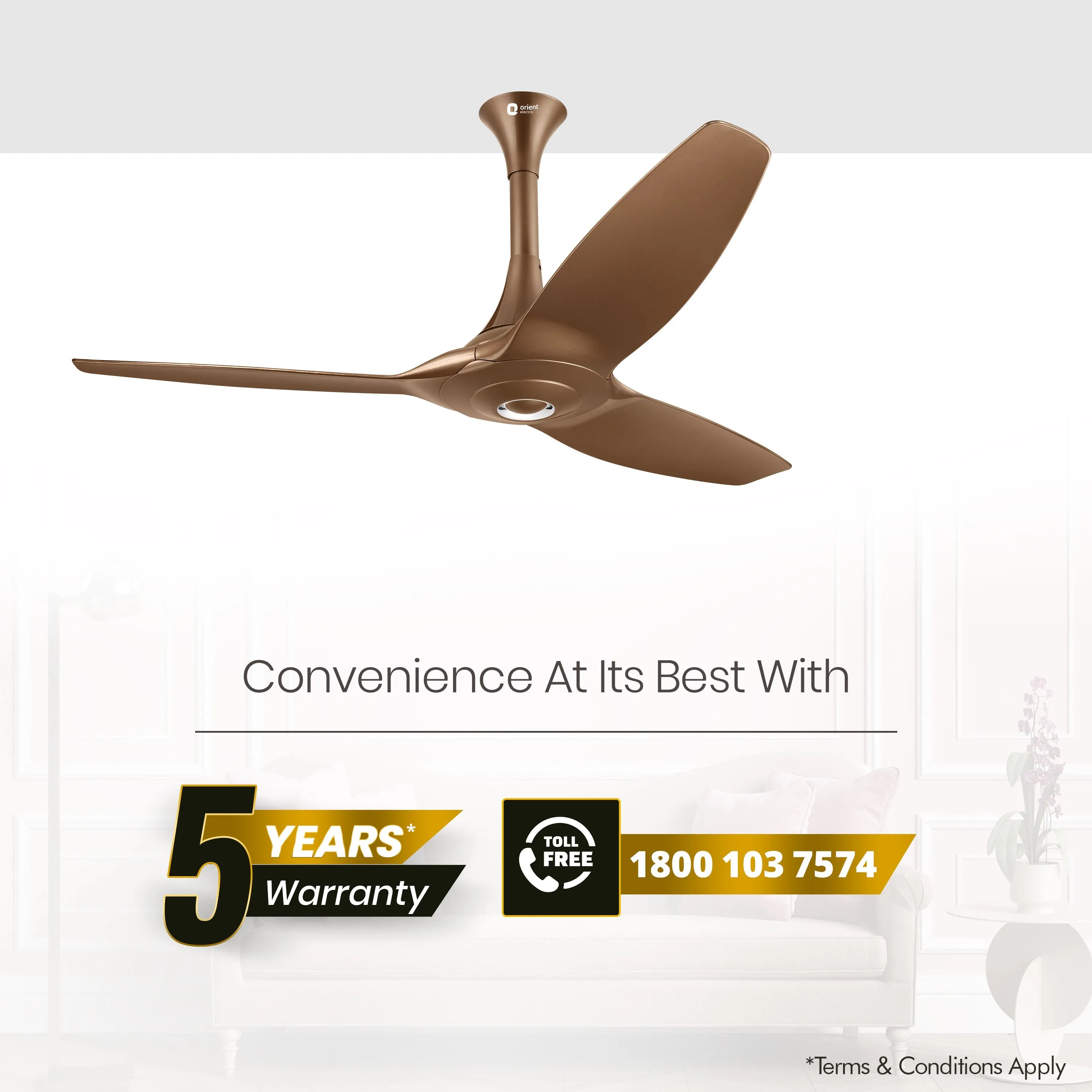 Aeroquiet 5 Star Rated Premium BLDC PRO Ceiling Fan