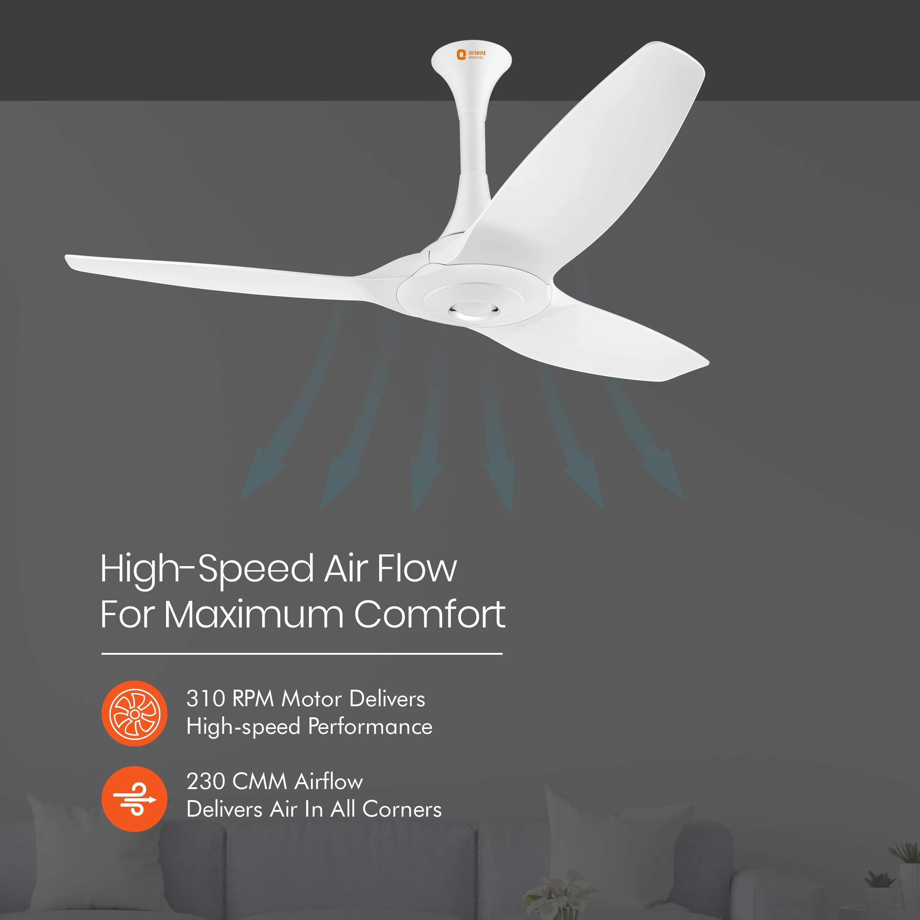 Aeroquiet 5 Star Rated Premium BLDC PRO Ceiling Fan