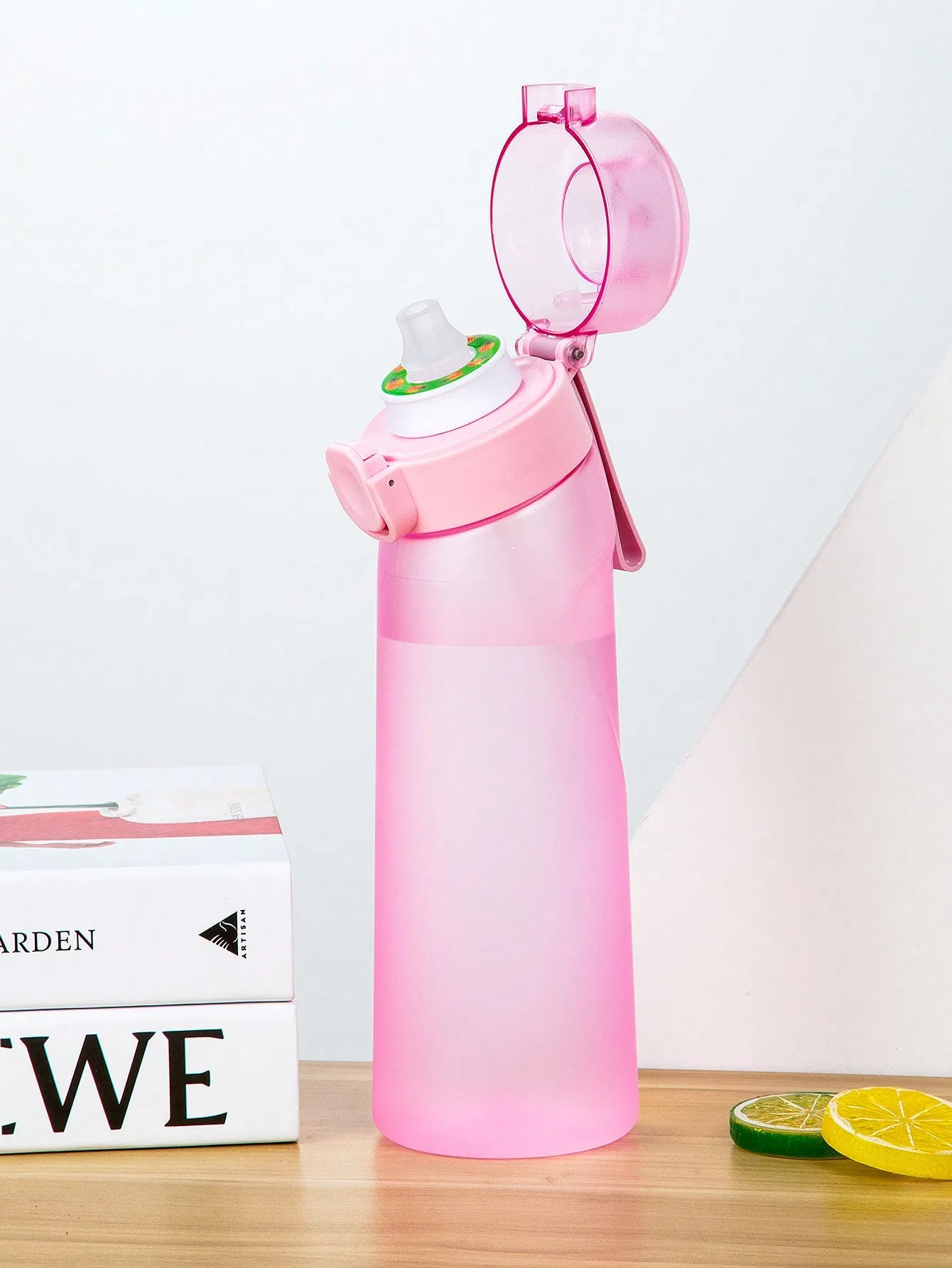 Air Bottle Up,Drinking Bottle 800ML With One Random Flavoured Pods Suitable For Gyms, Schools, Air Flavored Water Bottle