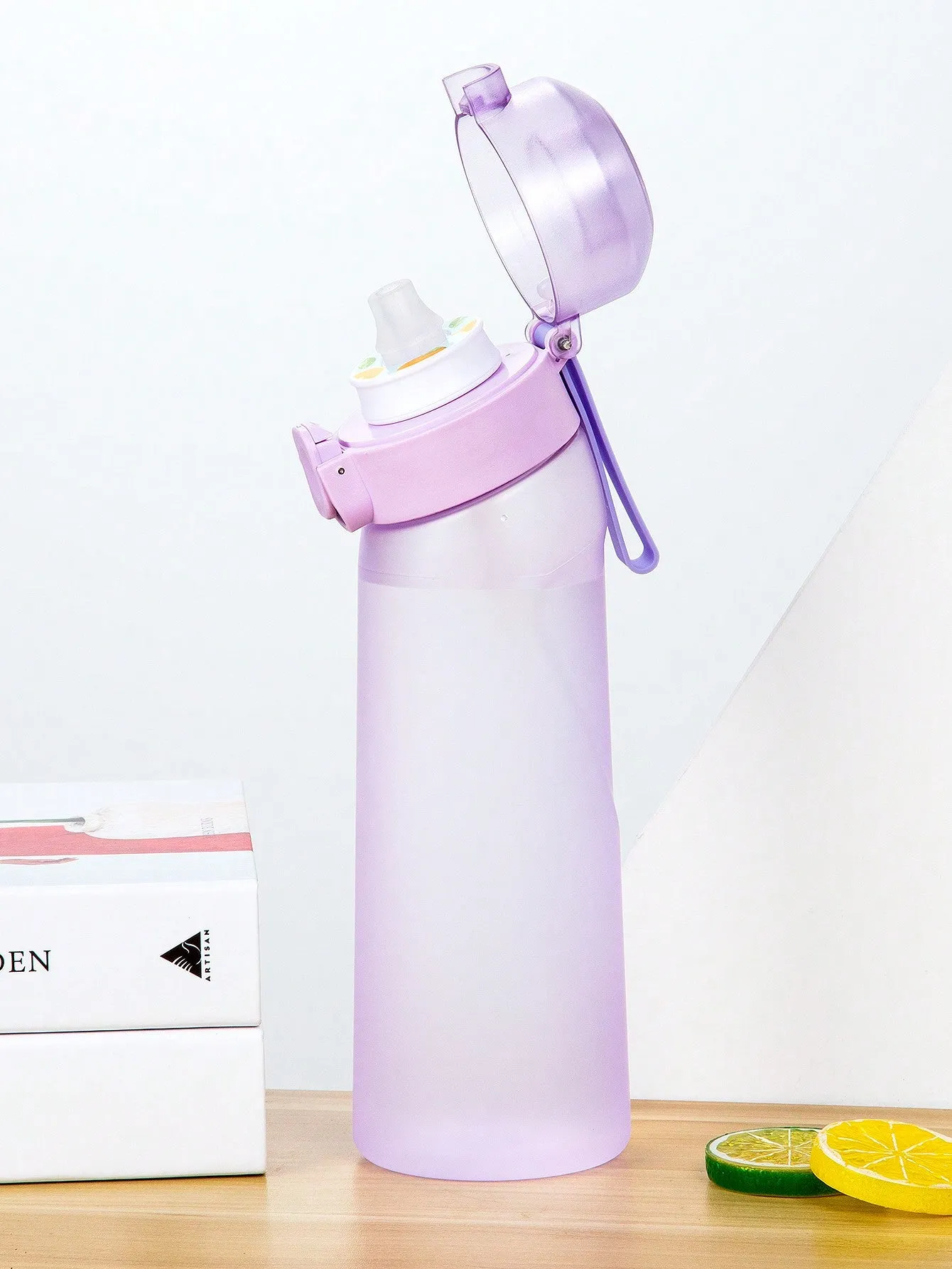 Air Bottle Up,Drinking Bottle 800ML With One Random Flavoured Pods Suitable For Gyms, Schools, Air Flavored Water Bottle