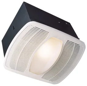 Air King LEDAK100 Exhaust Fan with Light, 0.6 A, 115/120 V, 100 cfm Air, 2 sones, LED Lamp, 4 in Duct, White :EA: QUANTITY: 1