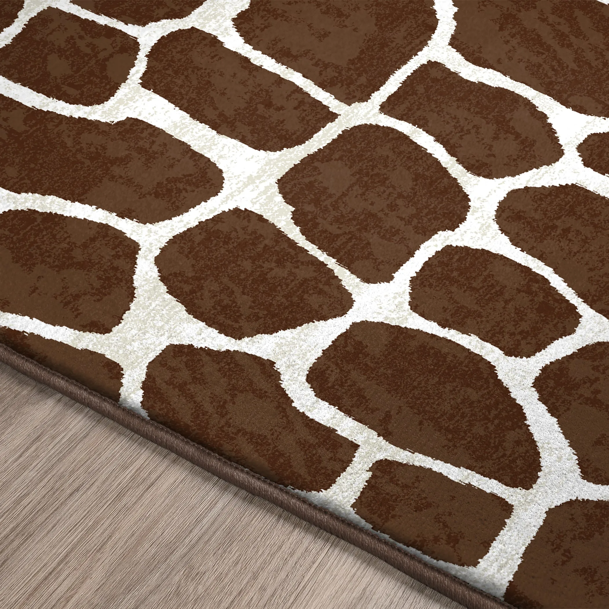 Akina Ultra-Soft 1" Thick Faux Fur Animal Print Rug - Family & Pet Friendly, Easy to Clean Design