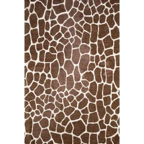 Akina Ultra-Soft 1" Thick Faux Fur Animal Print Rug - Family & Pet Friendly, Easy to Clean Design