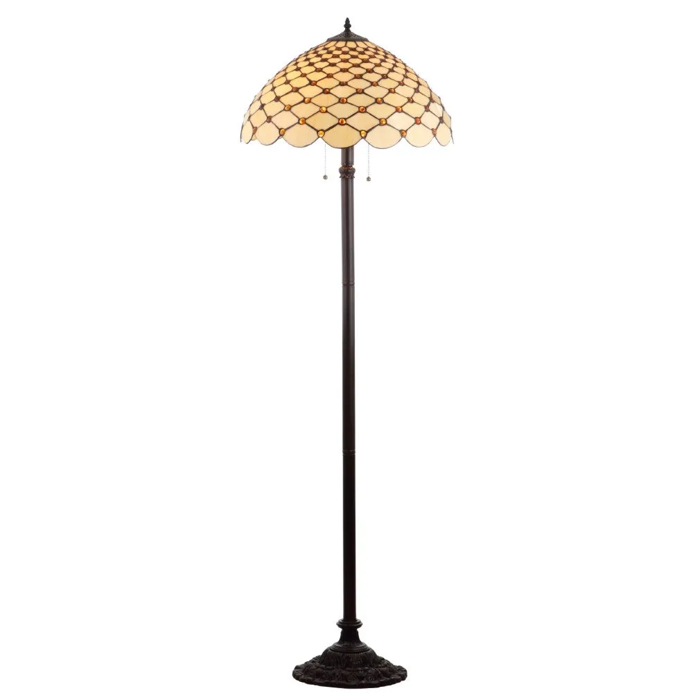 Angie Tiffany-Style 62" LED Floor Lamp