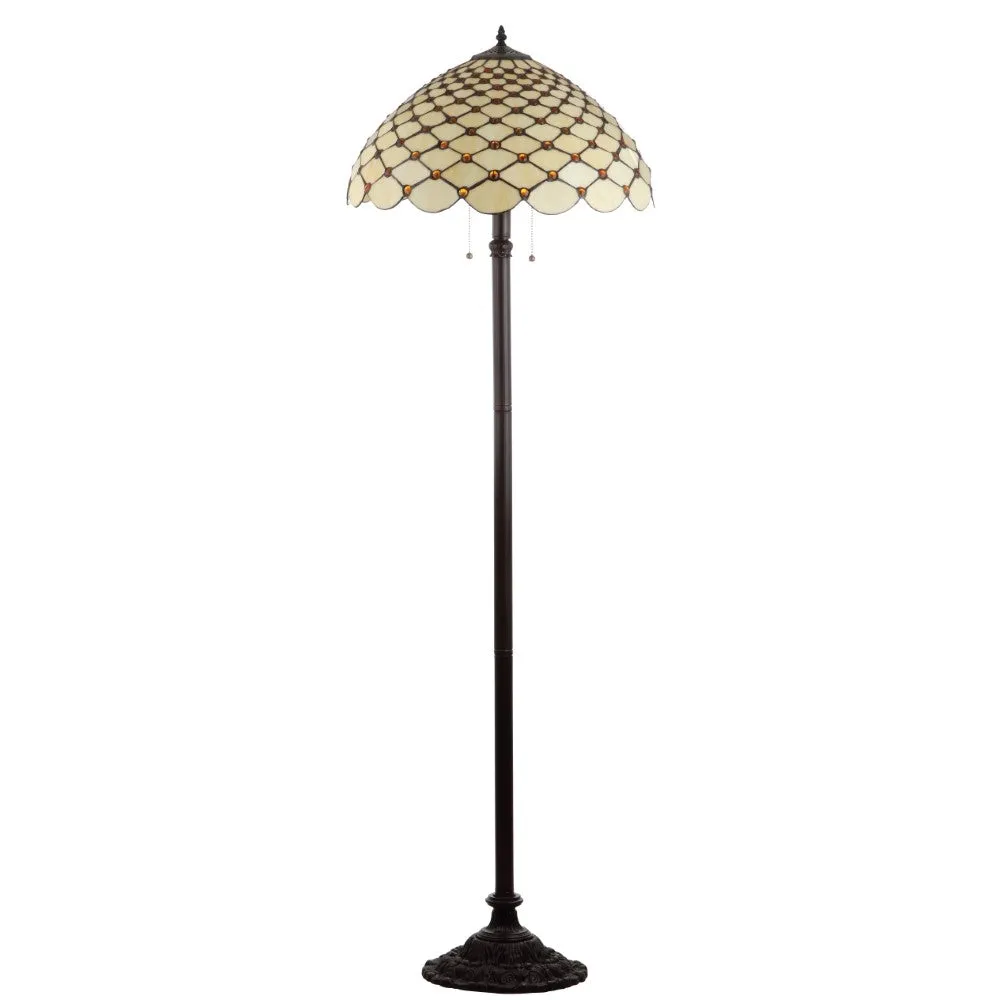 Angie Tiffany-Style 62" LED Floor Lamp