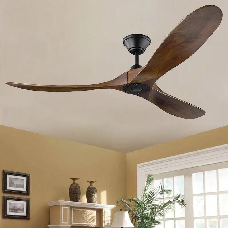 Antique Wooden Blades Large Fan