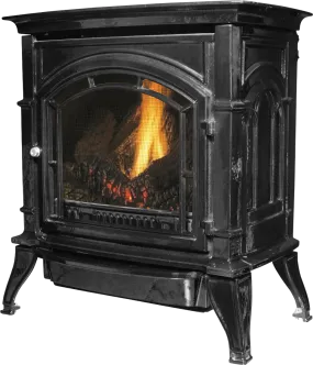 Ashley Hearth AGC500VFLP Cast Iron LP Gas Stove Vent Free 1,500 sq. ft. 32,000 BTU Black New