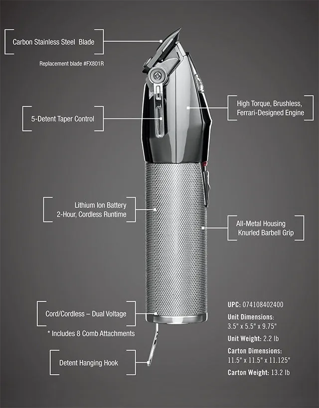 BaByliss PRO - CHROMFX Cordless Lithium Hair Clipper