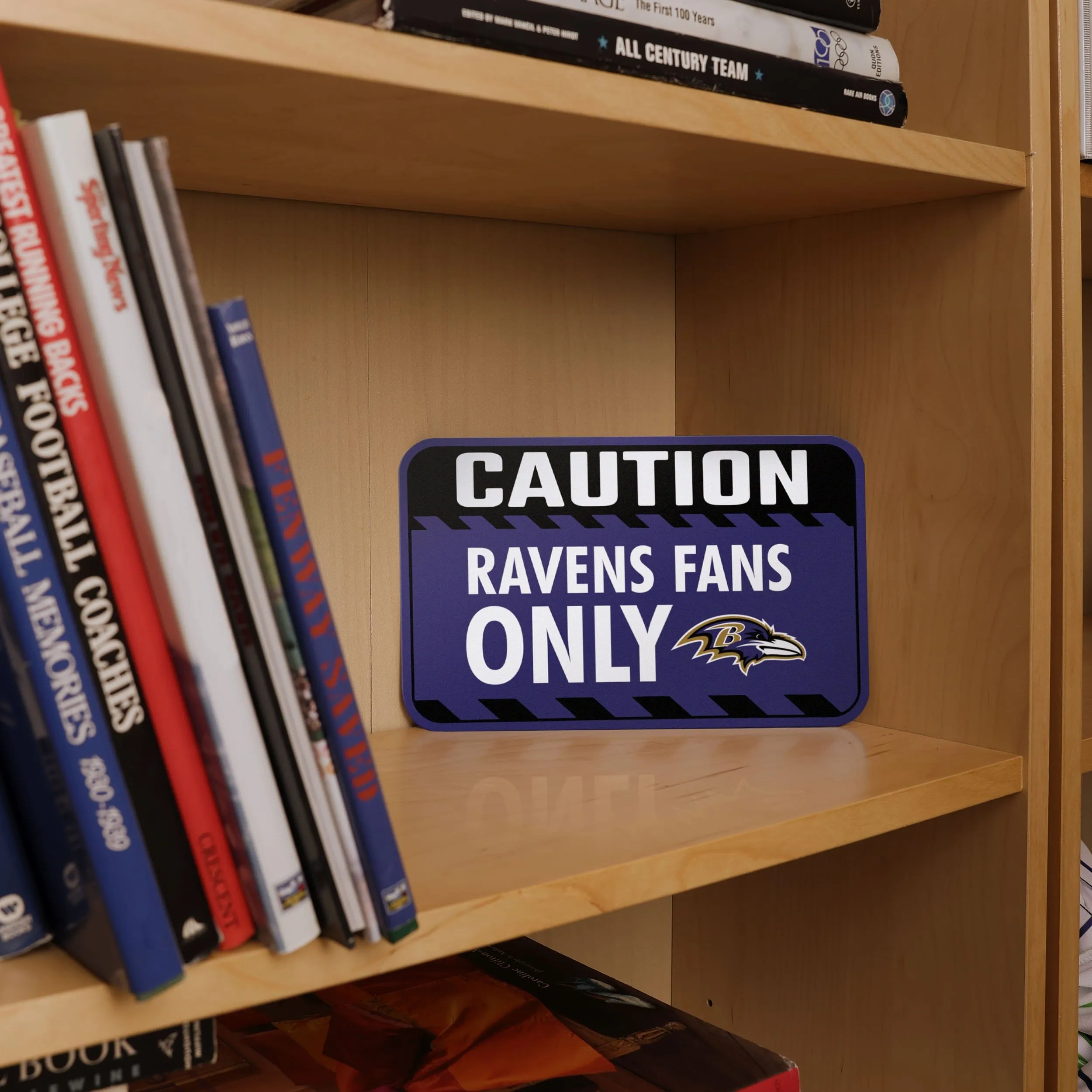 Baltimore Ravens Caution Sign