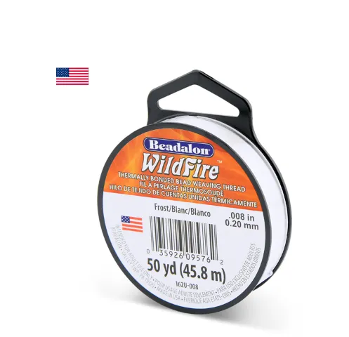 Beadalon-Wildfire, .008 in, 0.20 mm, Frost, 50 yd / 45 m