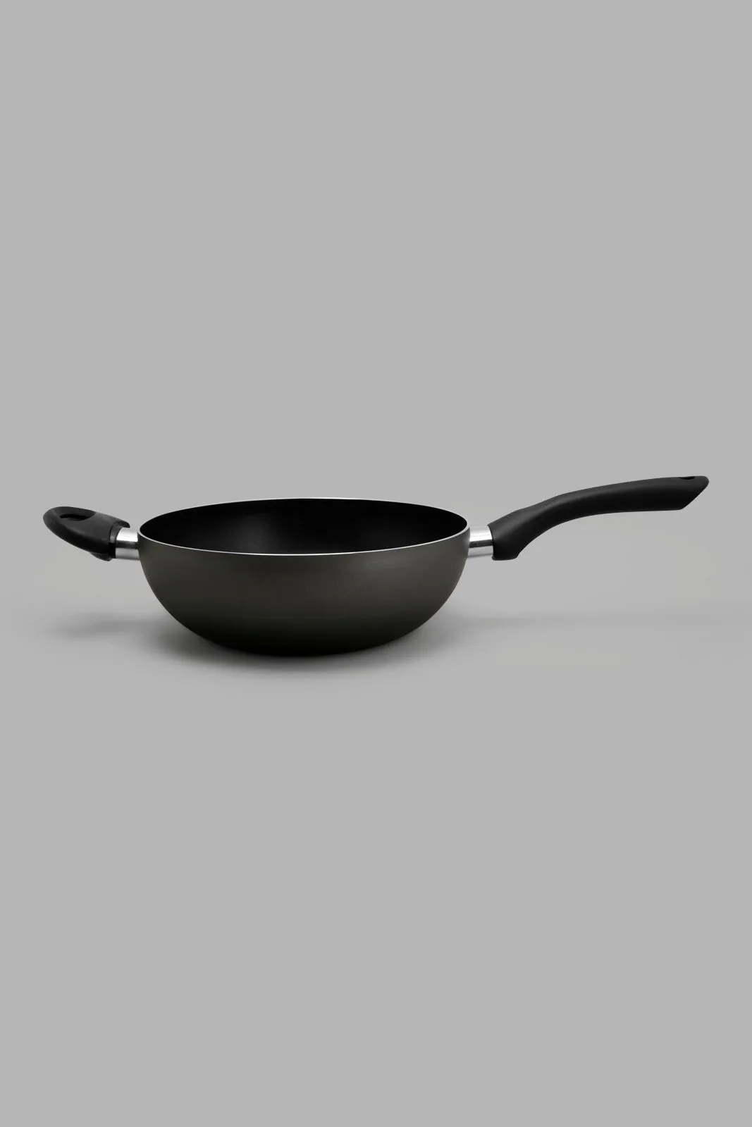 Black Aluminum Non Stick Wok Pan (26Cm)