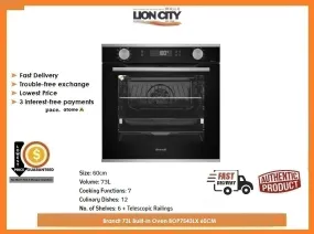 Brandt 73L Built-in Oven BOP7543LX 60CM