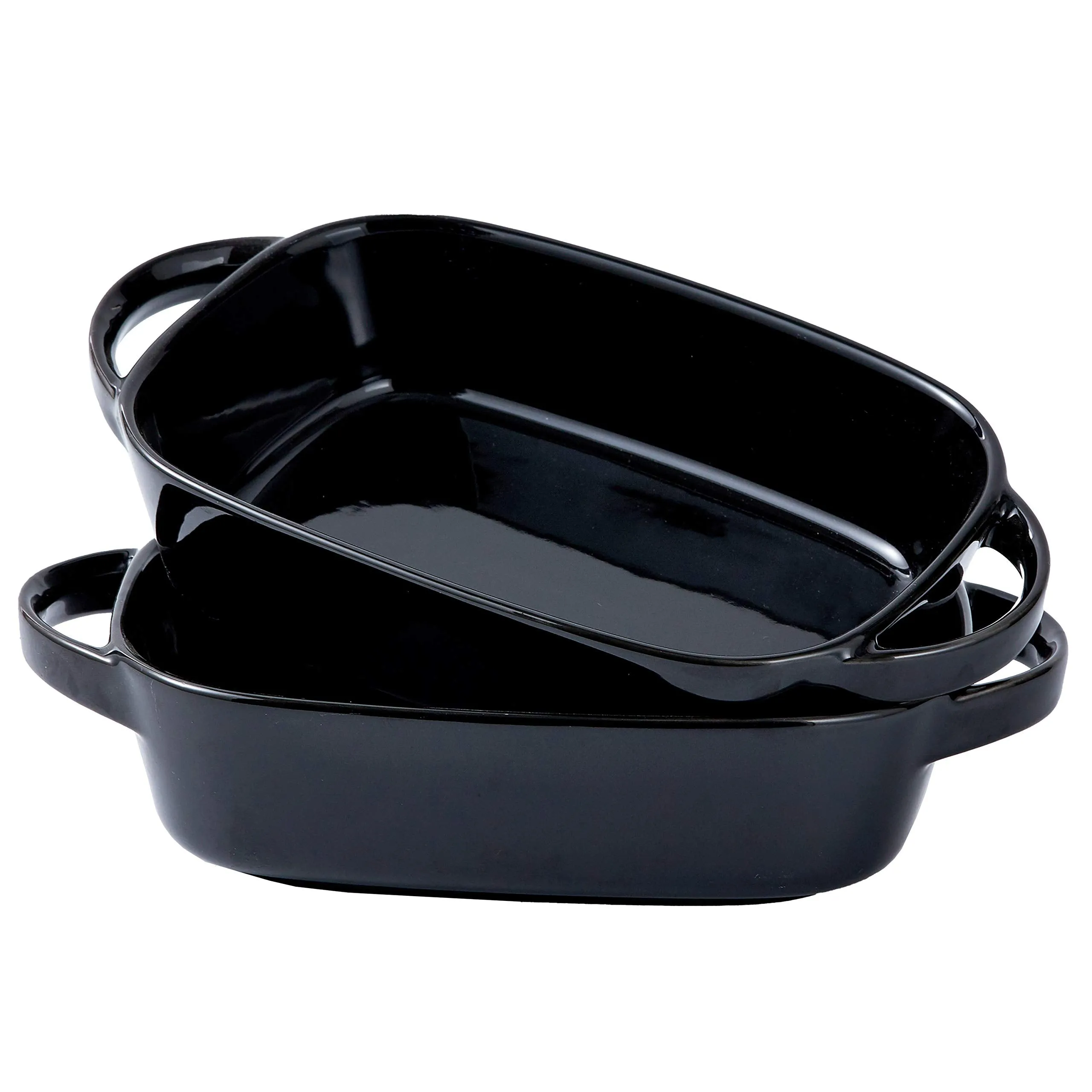 Bruntmor Porcelain 8.5"x6" Baking Dish for Roasting And Lasagna Pan, Oven safe, Set Of 2