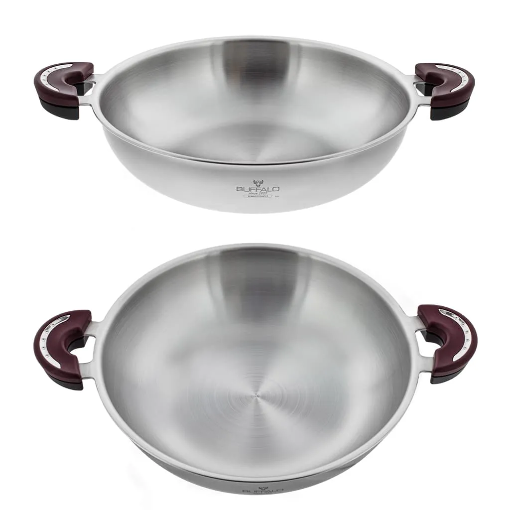 Buffalo Function Series S/S Flat Wok 13 Inch (WFU232)