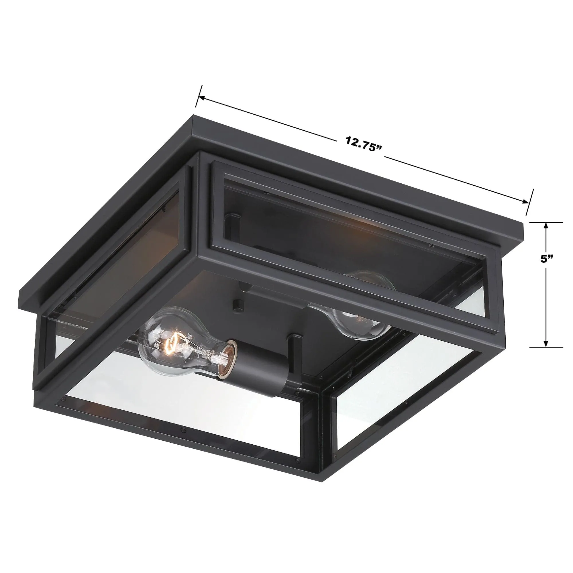 Byron 2 Light Outdoor Ceiling Mount