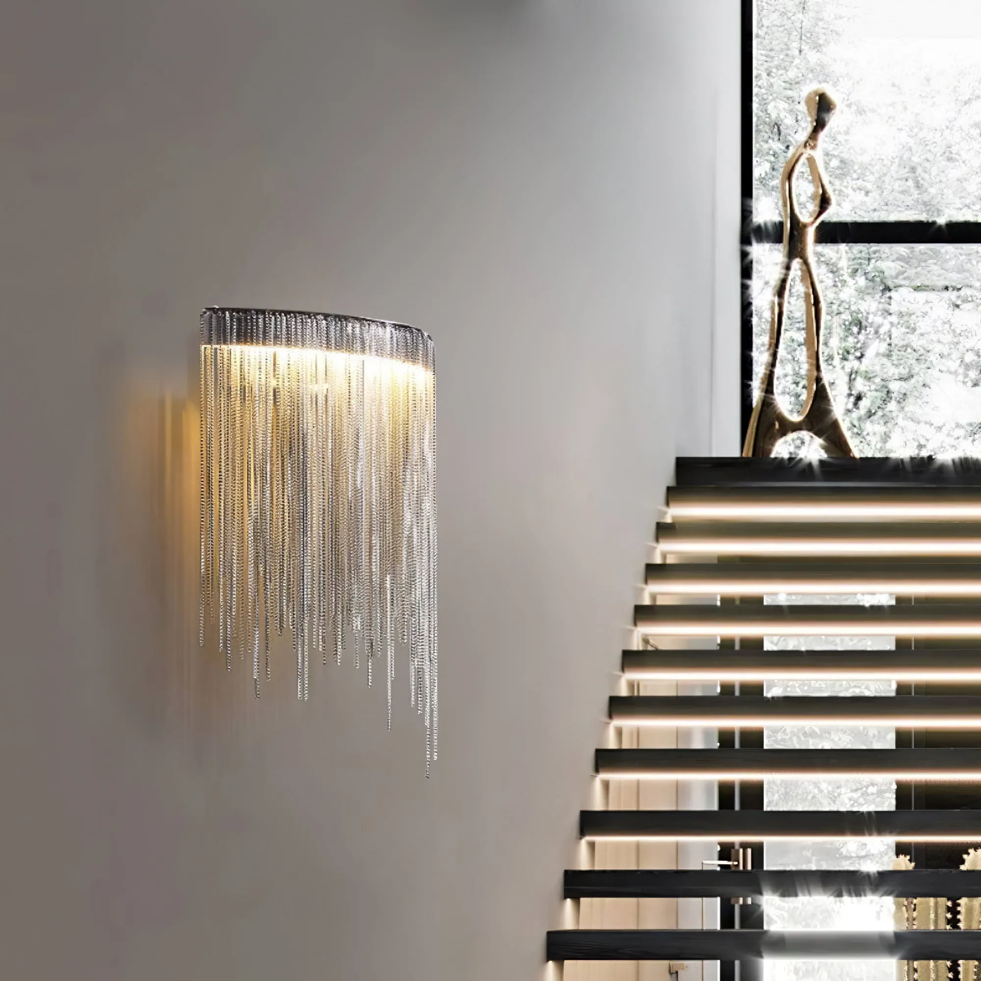 Cadena Tassel Wall Lamp