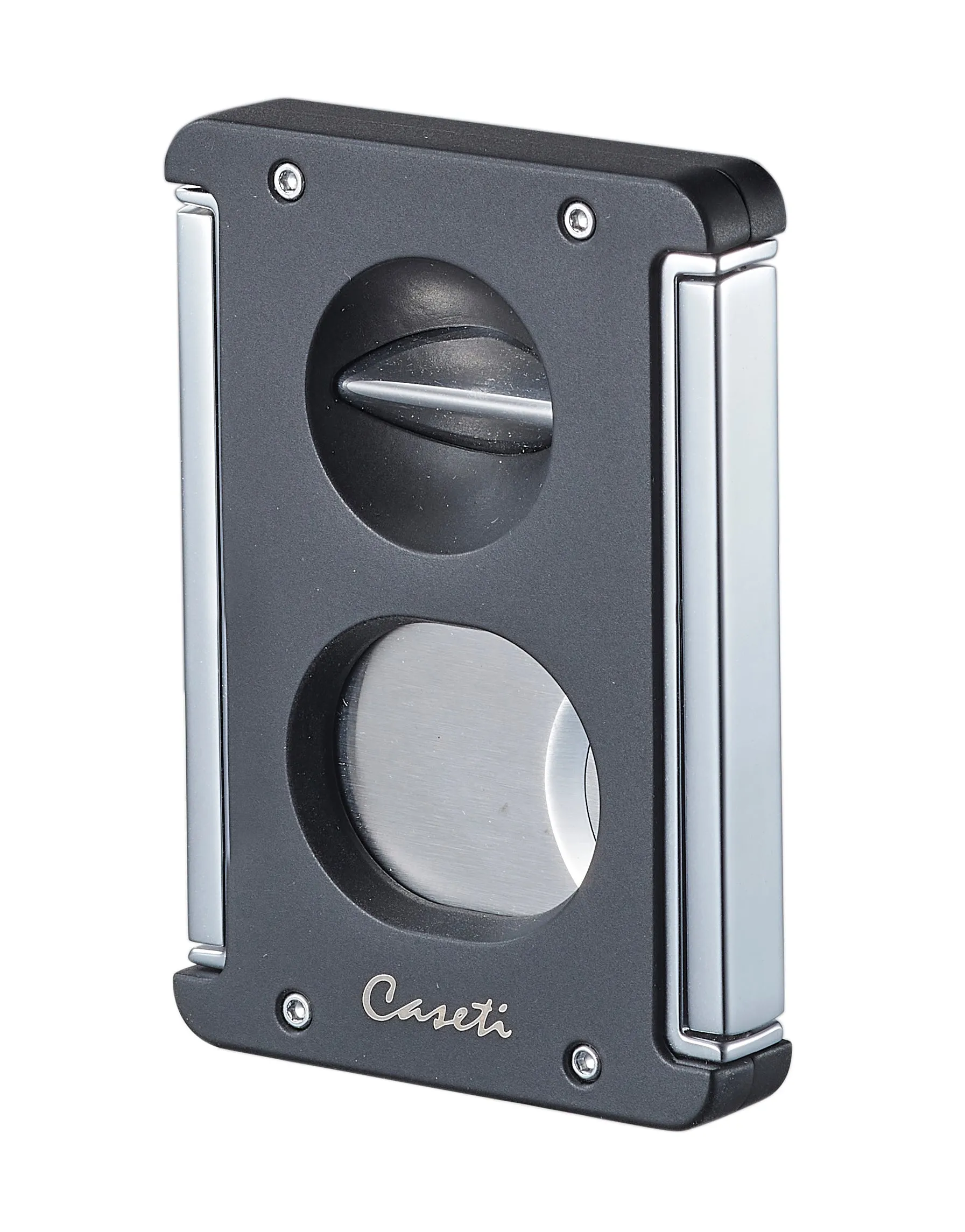 Caseti Trident X 3-in-1 Cigar Cutter - Matte Black