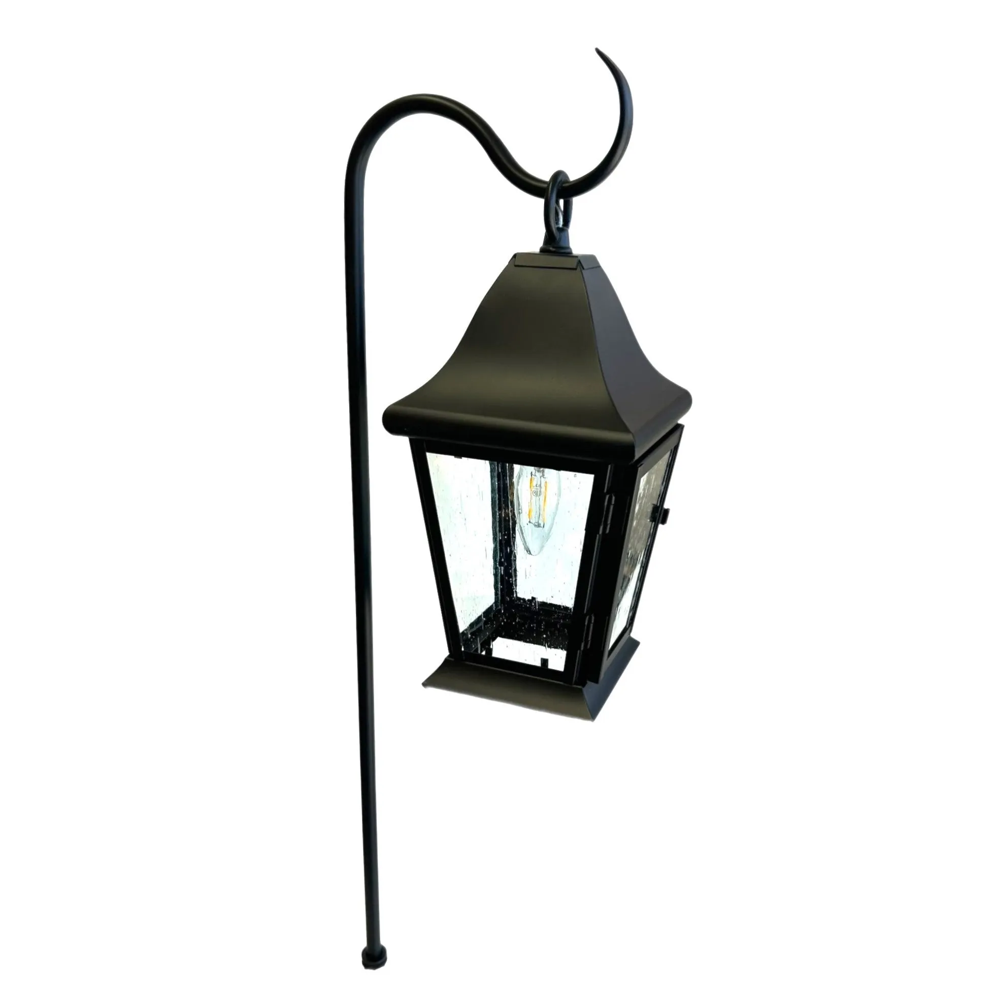 Champ Solid Brass Craftsman Lantern Garden Pathway Light