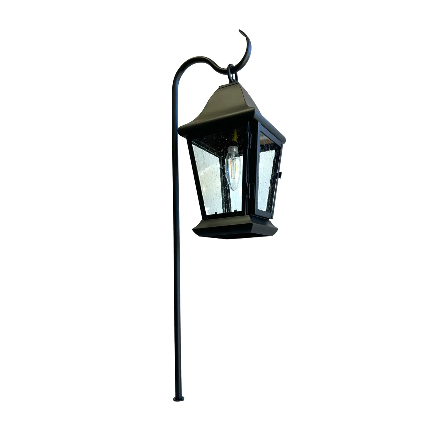 Champ Solid Brass Craftsman Lantern Garden Pathway Light