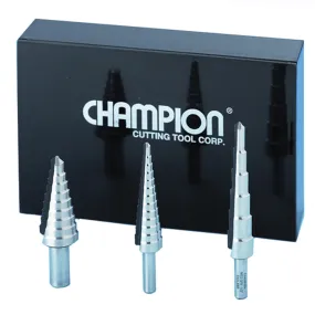 CHAMPION 3 PC. Step Drill Set