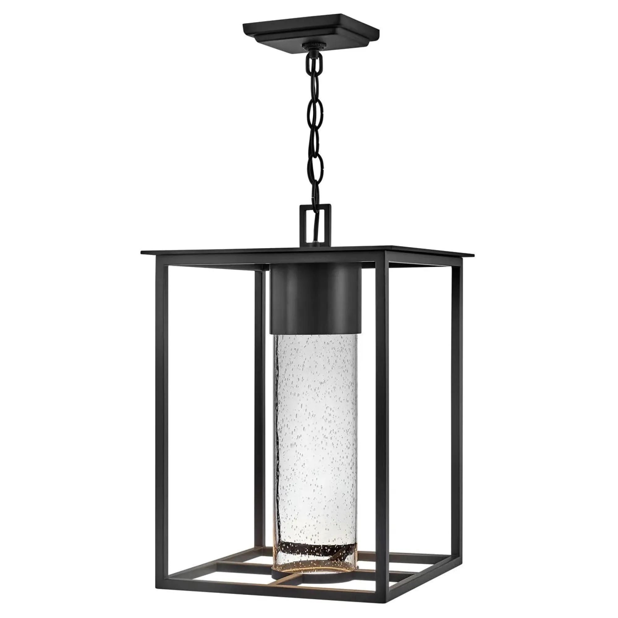 Coen Coastal Outdoor Hanging Lantern - Dark Sky - Black